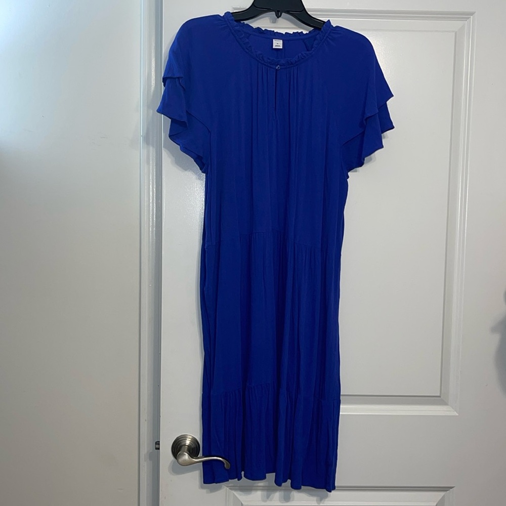 EUC | Old Navy| Keyhole Neck Short Flutter Sleeve Dress